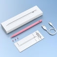 thumbnail image 5 of Antier Stylus Pen for iPad W/Palm Rejection Tilt Sensitivity,13 Mins Fully Charged, Active Touch Screen Apple Pencil Compatible W/iPad 6/7/8/9/10,iPad Pro12.9&11",iPad Air3/4/5,iPad mini5/6-PINK, 5 of 15