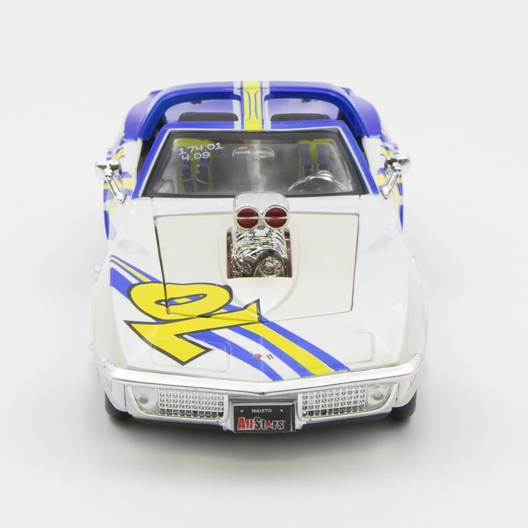 Maisto 1:24 Chevrolet Corvette 1970 Blu Metallizzato, Modello Diecast, Special Edition