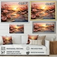 thumbnail image 4 of Designart "Sunset euphony In Pink" Landscape Sunset Floater Framed Wall Decor, 4 of 7