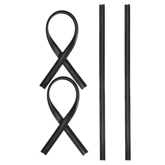 LOLIPPYY 4-Pack Rubber Windshield Wiper Blades Replacement Set for Cars with Weather Resistant Design