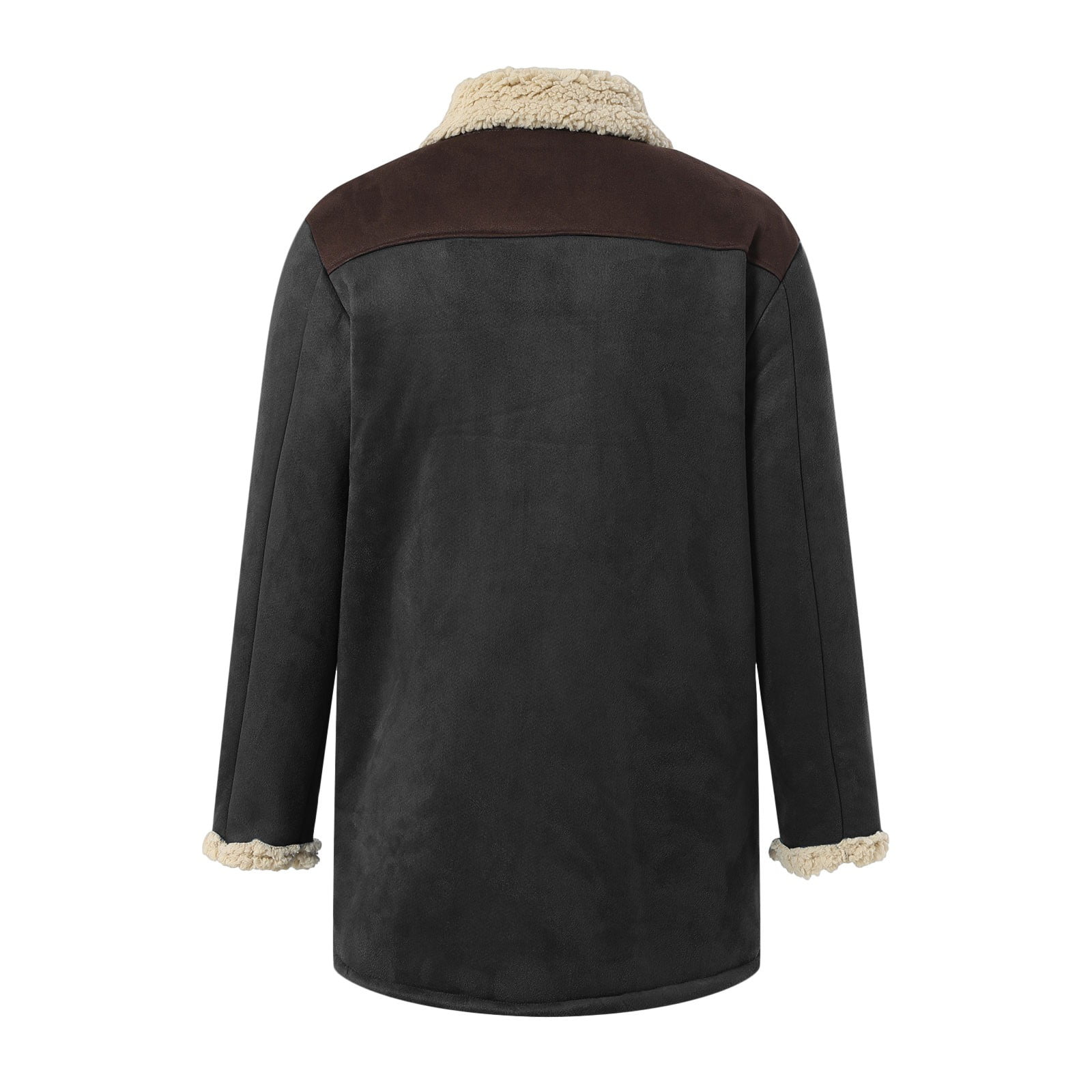 Mens Western Cowboy Jacket Distressed Suede Long Trench Coats Zip