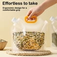 thumbnail image 3 of Grain Storage Bag Portable Insect Proof Moisture Proof Fresh Keeping Bag Recyclable Portable Transparent Grain Storage Bags 2500G 4PCS, 3 of 6