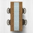 thumbnail image 2 of Creative Products Painted Diamond Pattern Sky Blue 16x72 Poly Twill Table Runner, 2 of 3