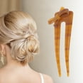 thumbnail image 2 of Unique Bargains 1 Pc Chignon Pin Bow Hair Hairpin for Women Brown, 2 of 5