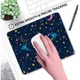 thumbnail image 5 of Square Mouse Pad Constellation Sky,Personalized Premium-Textured Custom Mouse Mat Design,Washable Mousepad Lycra Cloth,Non-Slip Rubber Base Computer Mouse Pads for Wireless Mouse, 5 of 6