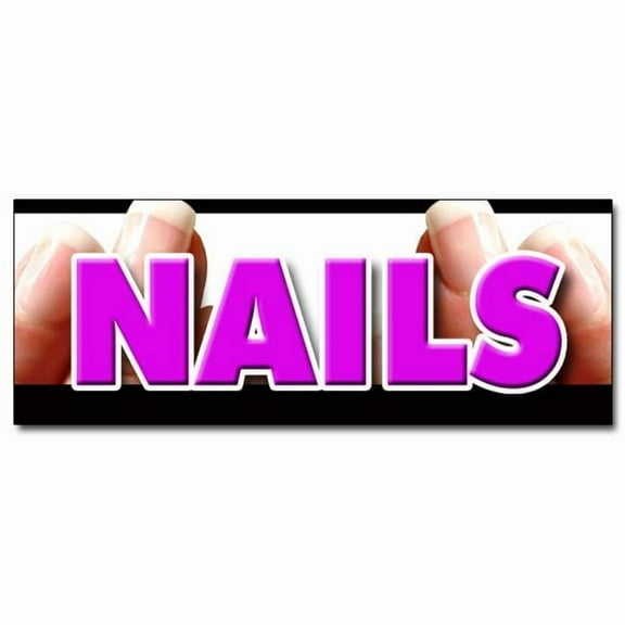 SignMission D-24 Nails 24 in. Nails Decal Sticker