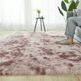 thumbnail image 3 of Soft Fluffy Area Rugs for Living Room, 5ft x 8ft Indoor Shaggy Plush Throw Rug Carpet Mat Non-Slip for Bedroom Dorm Home Decor, Pink, 3 of 7