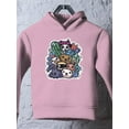 thumbnail image 3 of Cute Monster Animals Hoodie Toddler -Image by Shutterstock,  5 Toddler, 3 of 4