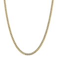 thumbnail image 6 of 14K Rhodium Plated Yellow Gold 4.3mm Semi-solid Pav� Curb Chain 16 Inch, 6 of 6