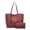 A, variant on AUDeals Women Pebbled PU Leather Tote Bag, Solid Color Minimalist Shoulder Purse, Large Capacity Tassel Handbag for Daily Travel Commute