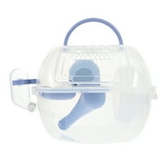 HOMEMAXS Hamster Carrier Plastic Hamster Travel Cage Hamster Carrying Box Breathable Hamster Cage