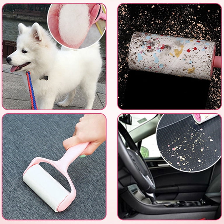 Rouleau Poil Animaux Extra Sticky Lint Roller Set - 240 Sheets For Pet Hair Removal, Dog & Cat Hair Brush Lint Removers