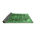thumbnail image 2 of Ahgly Company Indoor Rectangle Medallion Emerald Green Traditional Area Rugs, 2' x 4', 2 of 4