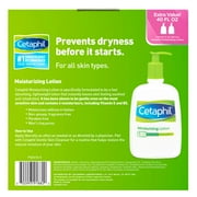 Cetaphil Moisturizing Lotion for All Skin Types, Body and Face Lotion, 16 Fl Oz (Pack of 2)