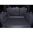 thumbnail image 2 of FHJBP Trunk Mat Compatible with Mercedes G Class W463 G350 G500 G55 G63 2007-2018 Full Coverage 3D Laser Measured Rear Cargo Mat+Backrest Mat+Both Sides Panel Black w/Black Stitching, 2 of 4