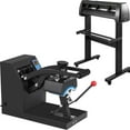 thumbnail image 7 of Heat Press Hat Cap 5.5"x3.5" + Vinyl Cutter Plotter Machine 53" W/floor Stand, 7 of 7