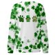 thumbnail image 4 of Xuyuer Women's Round Neck St. Patrick's Day Printed Long Sleeve Shirts Sweatshirt - Festive Holiday Graphic Pullover Top for Seasonal Parties, Gift Exchanges and Cozy Spring Summer Wear, 4 of 5