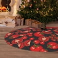 thumbnail image 6 of Yiaed Tomato Print Christmas Tree Skirt , Tree SkirtsTree Mat for Christmas Winter Holiday Indoor Decorations-48", 6 of 7