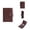 Brown, variant on Slim RFID Blocking Card Holder for Men - PU Leather Multi-Function Business Wallet with Auto-Pop Card Slot