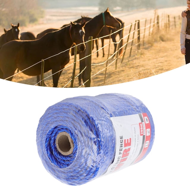 Electric Fence Polywire, Using Sturdy 6 Strand Stainless Steel Wire Construction, Lengths Up To 200 Meters, Multi Strand Threads In Distinctive Colors Provide For Animals And