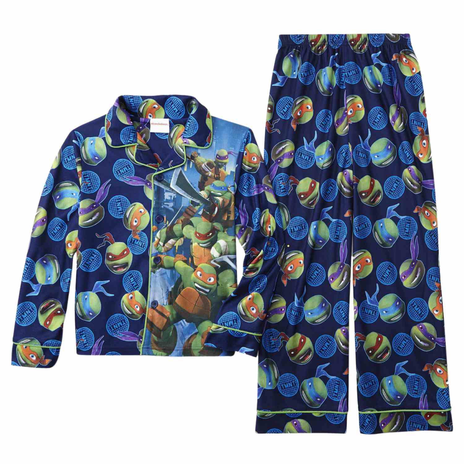 Teenage Mutant Ninja Turtle 6 7 8 10 12 Flannel Sleepwear boys Pajamas New 