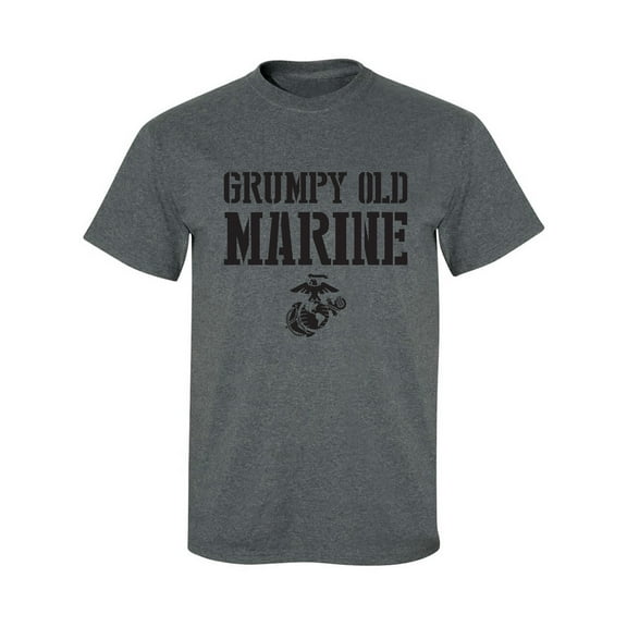 Grumpy Old Marine Adult Short Sleeve T-shirt