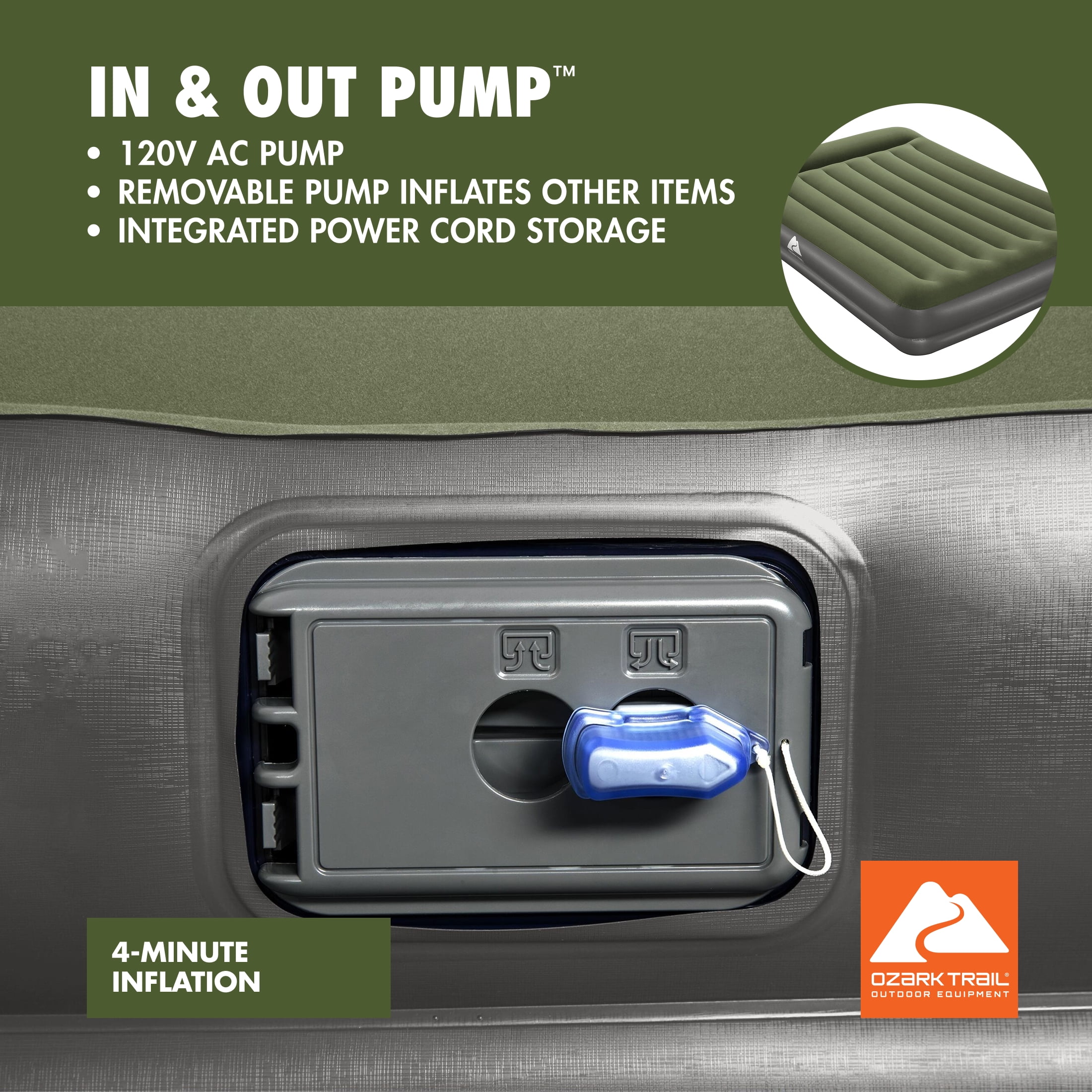 Ozark Trail Queen Airbed with Built-in Pump 14 Lebanon Ubuy