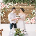 thumbnail image 4 of Rustic Wedding Backdrop Floral Bridal Shower Background Nothing Fancy Just Love Wedding Party Decorations Photo Booth Props, 4 of 6