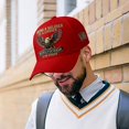 thumbnail image 6 of Veteran Commemorative Cap, Embroidered Baseball Cap with Eagle Printed, Adjustable Metal Buckle, Casual Outdoor Hat for Men & Women (Red), 6 of 6