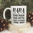 thumbnail image 4 of Papa The Man The Myth The Legend Dad Coffee Mug Best Papa Dad Ever Coffee Mug Fathers Day Mugs for Dad Grandpa from Daughter Son 11 Ounce, 4 of 7