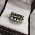 thumbnail image 2 of Art Spinner Band, Meditation Ring, 925 Sterling Silver Ring, Spinning Thumb Ring, Two Tone Ring, Fidget Ring, Handmade Jewelry, Christmas Oxidized, Womans Band Ring, Anxiety Ring, Mans Band Gifts, 2 of 6