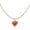Red, variant on Fruit Pendant Choker Necklace Hand-Strung Seed Bead Adjustable Extension for Casual Daily Outfits