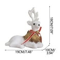 thumbnail image 3 of Boovnll Reindeer Christmas Decor, White Velvet Reindeers Figurines Xmas Reindeer for Holiday Indoor Tabletop Decor, Christmas Decorations, 3 of 4