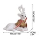 thumbnail image 2 of Adornos navideños, regalos navideños, adorno navideño blanco, lazo, muñeca, adornos navideños grandes, decoración de ventana de centro comercial, alce blanco, 2 of 3