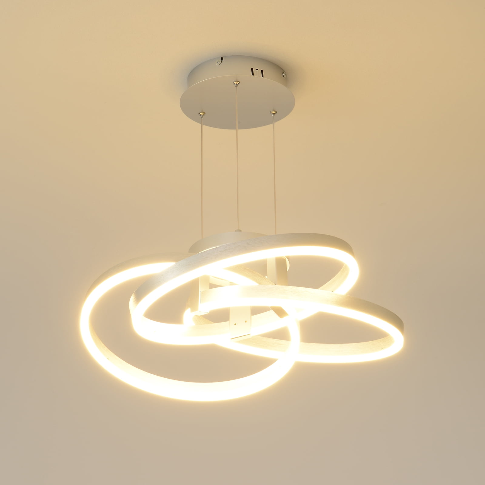 Modern LED Pendant Lighting for Dining Room & Kitchen Island Stepless Dimmable Pendant Light with Remote Dimming Chandelier Contemporary Adjustable Ceiling Fixture Ceiling Light