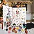 24pc Advent Calendar Crystals Adult24 Days Chakra Crystals&Healing Stones,Christmas Countdown