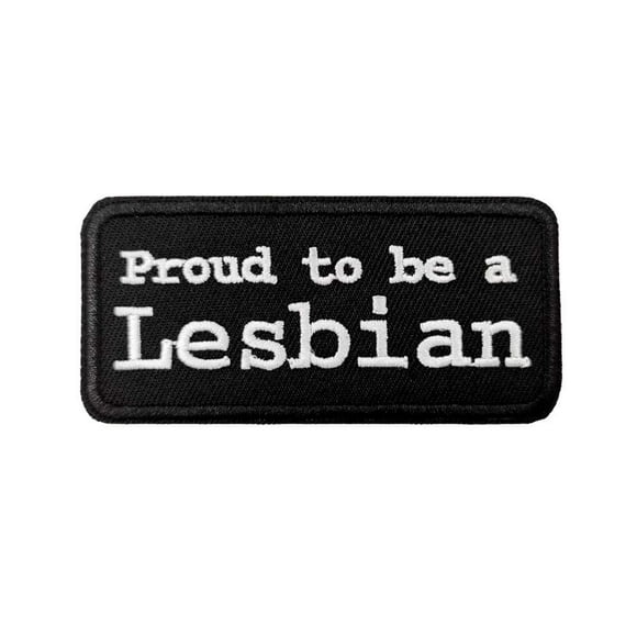 Patch Thermocollant Fierté, Fière d'Être une Lesbienne Brodée Thermocollant à Coudre Patch Cadeau de Fierté Gay