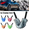 thumbnail image 3 of QAOlDH Double-sided Car Whl Wash Towel Brush Long Belt Cleaning Microfiber Towel, 3 of 6