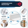thumbnail image 2 of Esquinas de cartón para embalaje ESK Packaging de 2 x 2 x 30 cm, paquete de 50, 2 of 6