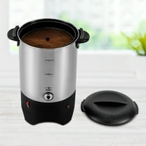 Miumaeov 30-Cup Commercial Coffee Maker Machine Tea Urn Hot Water Boiler Beverage Dispenser Stainless Steel 5.2L