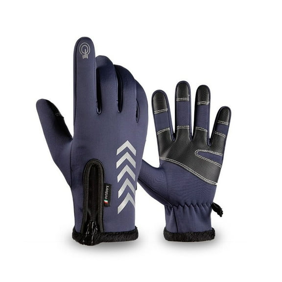 Fesfesfes Warm Thermal Gloves Cycling Running Driving Gloves Unisex Windproof Outdoor Sports Touch-Screen Gloves Plus Size Clearance $10
