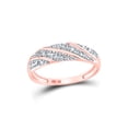 thumbnail image 3 of 10kt Rose Gold His Hers Round Diamond Square Matching Wedding Set 1/3 Cttw, 3 of 4
