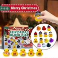 thumbnail image 1 of Christmas Advent Calendar Toy Box 24pcs Set Cute Rubber Duck Animal Kid Gift, 1 of 3