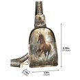 thumbnail image 2 of ALAZA Horse Running Sling Bag for Women Men Waterproof Crossbody Chest Bags, 2 of 7