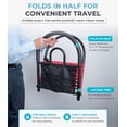 thumbnail image 6 of Stander Bed Rail Advantage Traveler, Bariatric Foldable Railing with Pouch for Adults, Seniors, and Elderly, Portable Travel Safety Bedrail with Padded Handle, ASTM Safety Approved Guardrail, 6 of 11