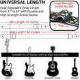 thumbnail image 3 of Correa para guitarra Amumu, de cristal teñido, vintage, jacquard, 95 — 162 cm, 3 of 8