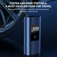 thumbnail image 4 of VTIN Portable Cordless Tire Inflator 150PSI - 2X Fast Air Compressor, Digital Pressure Gauge, 3 Nozzles for Car/Bike/Motorcycle/Ball & Emergencies, 4 of 18