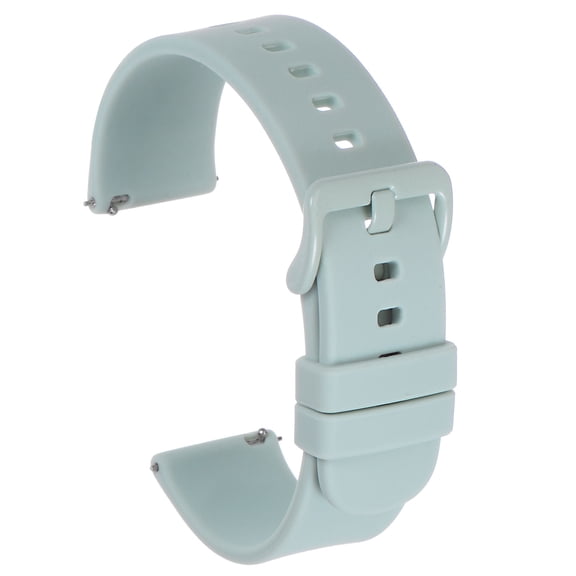 Uxcell Silicone Watch Bands, 20mm Watch Strap Zinc Alloy Buckle Quick Release, Pale Turquoise