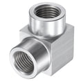 thumbnail image 1 of Unique Bargains 1/4BSPT Female Thread Stainless Steel Barstock Street Elbow Pipe Fitting, 1 of 5