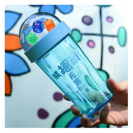 

500ML Water Bottle Leak Proof With lid Toddler Water Bottle BPA-Free Spout Lid Ideal Gift for Fitness Sports & Outdoors Blue